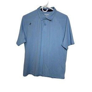 Rhone Polo Shirt Men's Medium Blue Short Sleeve Golf Performance